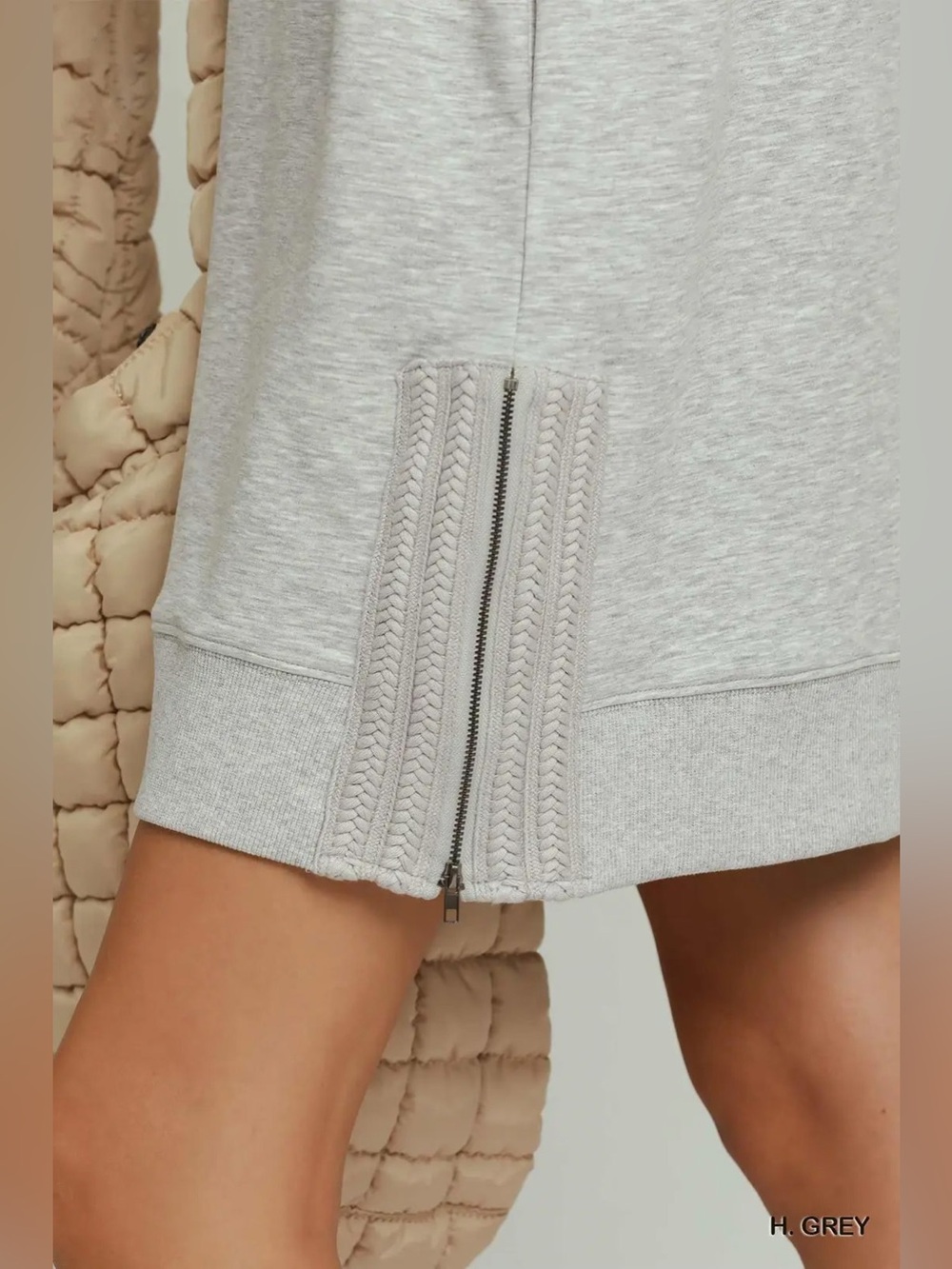 Umgee Side Crochet Zipper Detailed Dress - Picture 4 of 6
